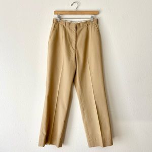 Vintage Khaki High Waist Trousers